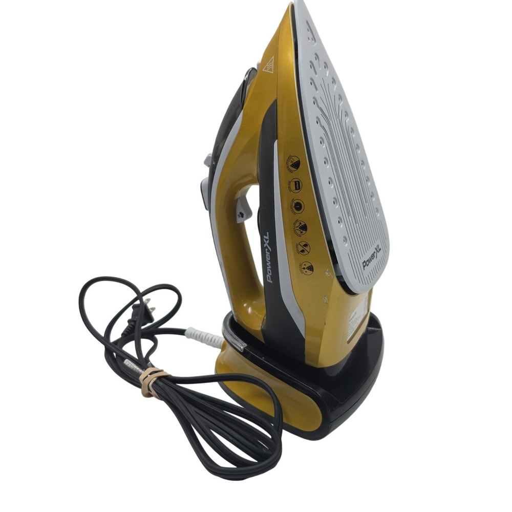 Power XL Iron and Steamer Cordless Lock Power Base Gold ES2416S 04 - Tested